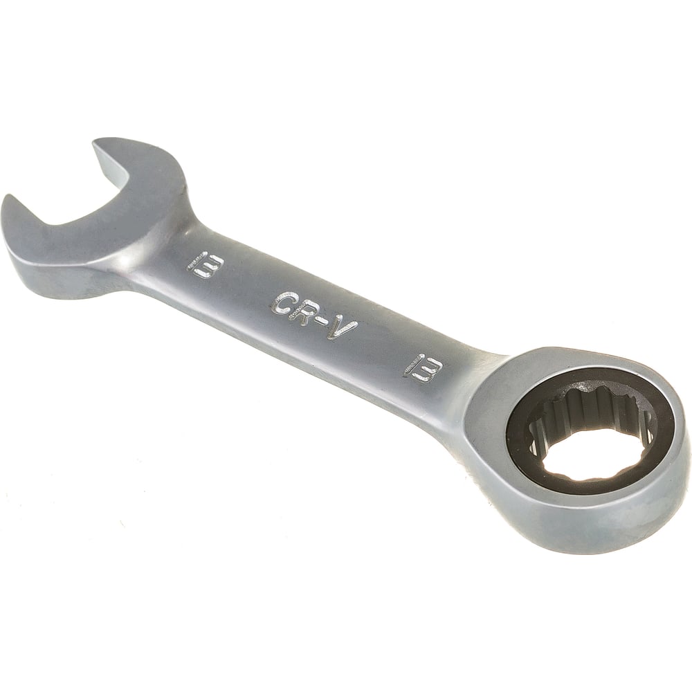 Комбинированный трещоточный короткий гаечный ключ THORVIK комбинированный трещоточный гаечный ключ thorvik