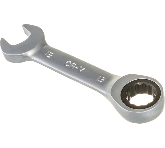 Изображение товара Гаечный ключ Thorvik CSRW13 комбинированный трещоточный короткий, 13 мм 53522