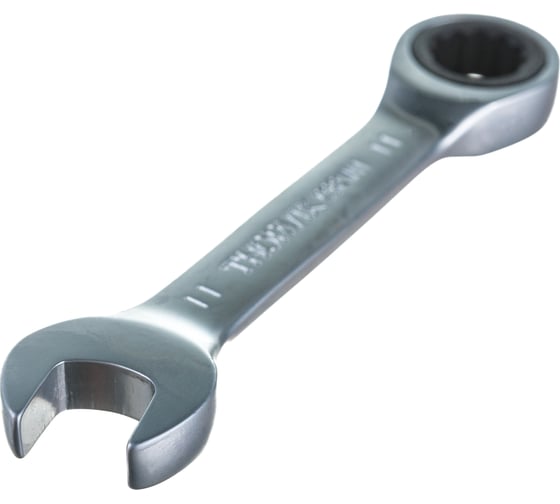 Изображение товара Гаечный ключ Thorvik CSRW11 комбинированный трещоточный короткий, 11 мм 53520