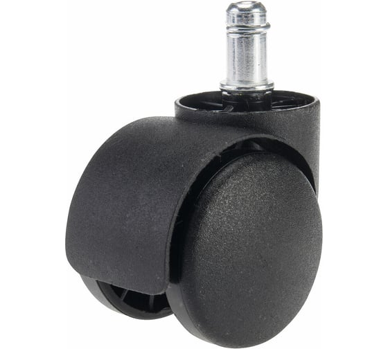 Изображение товара Колеса (ролики) для кресла ОФИСМАГ пластиковые, КОМПЛЕКТ 5 шт, шток d11 мм, черные, в пакете, WBZ, 533082