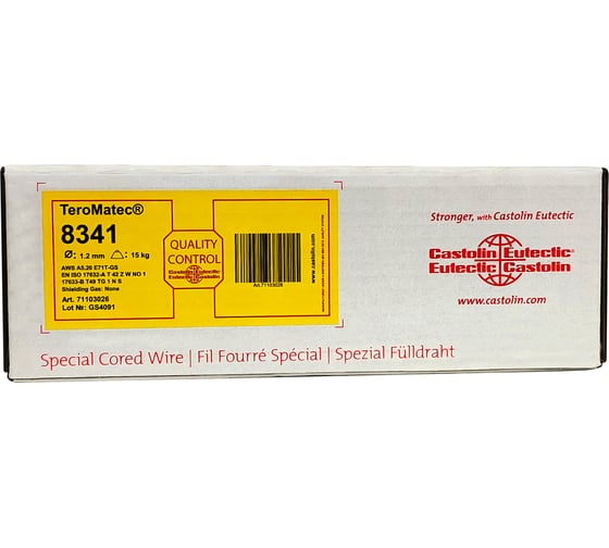 Изображение товара Самозащитная порошковая сварочная проволока CASTOLIN TeroMatec 8341, 1.2мм, 15кг 71103026