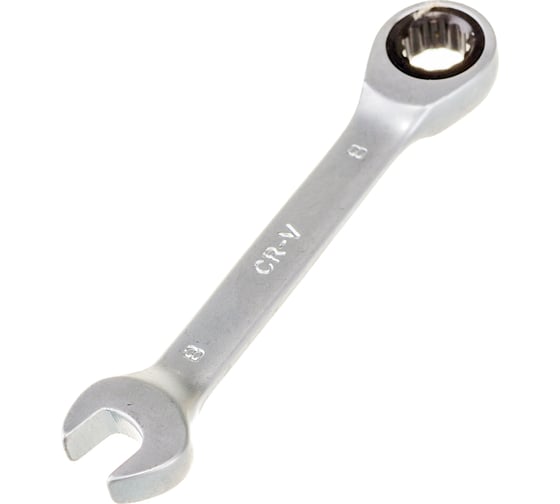 Изображение товара Гаечный ключ Thorvik CSRW08 комбинированный трещоточный короткий, 8 мм 53517