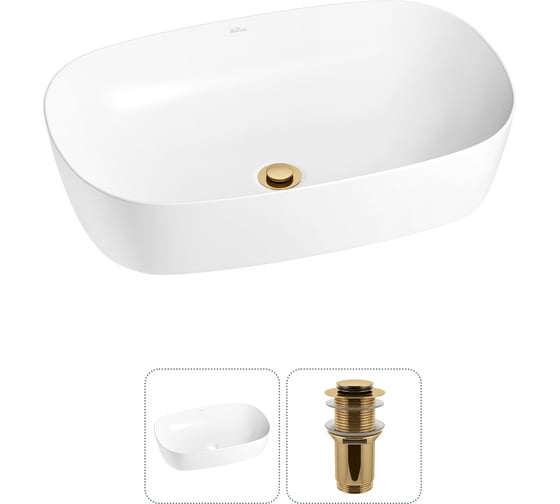 Изображение товара Набор Wellsee 2 в 1 Ground Breaking накладная раковина 61x39 см 20212351R