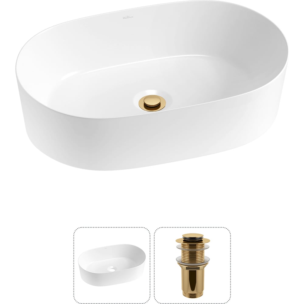 Изображение товара Набор Wellsee 2 в 1 Saint-Germain накладная раковина 56x37 см 20214989R