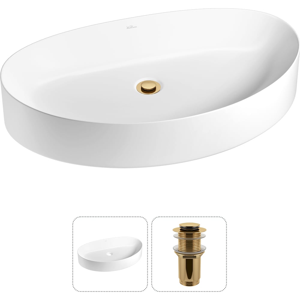 Изображение товара Накладная раковина Wellsee Belle Spa 2.0 64x40 см для современной ванны