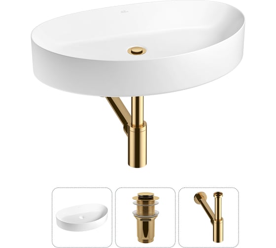 Изображение товара Набор Wellsee 3 в 1 Belle Spa 2.0 накладная раковина 64x40 см 20212611R