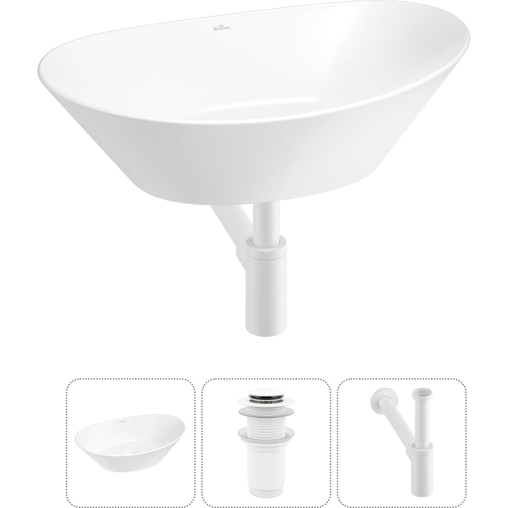 Изображение товара Набор Wellsee 3 в 1 Dulcet Tones накладная раковина 36x25 см