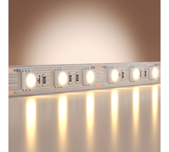 Изображение товара Светодиодная лента Maytoni 12В 5050 14,4Вт/м 3000K 5м IP 20 201183