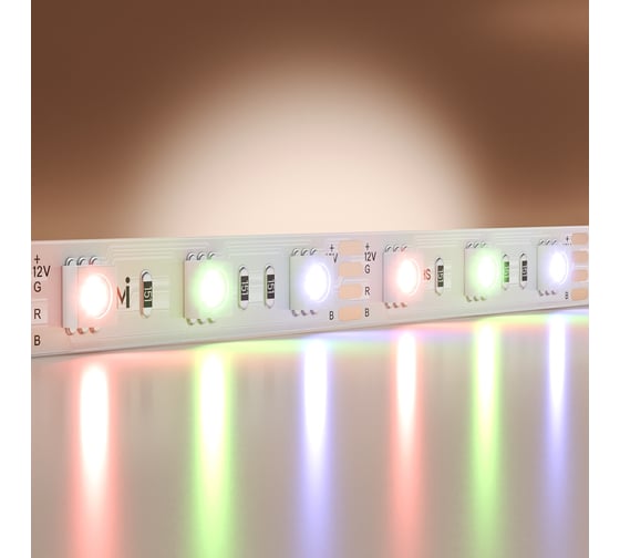Изображение товара Светодиодная лента Maytoni 12В 5050 14,4Вт/м RGB 5м IP 20 201195