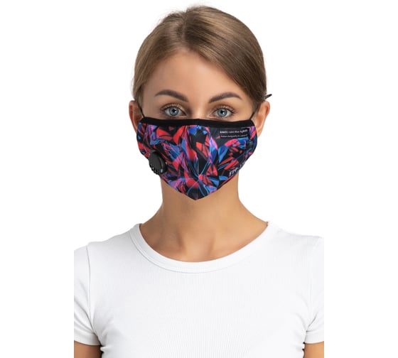 Изображение товара Полумаска RINIDI Silver Nano Зазеркалье-1 Артемия Лебедева, 4-х слойная FPP-15 Зазеркалье-Nano