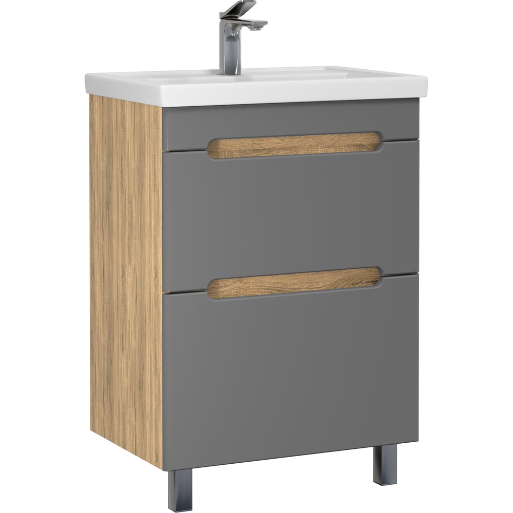 Изображение товара Тумба с раковиной RUVANN AQVI 50 + Фостер 50 современный набор для ванной