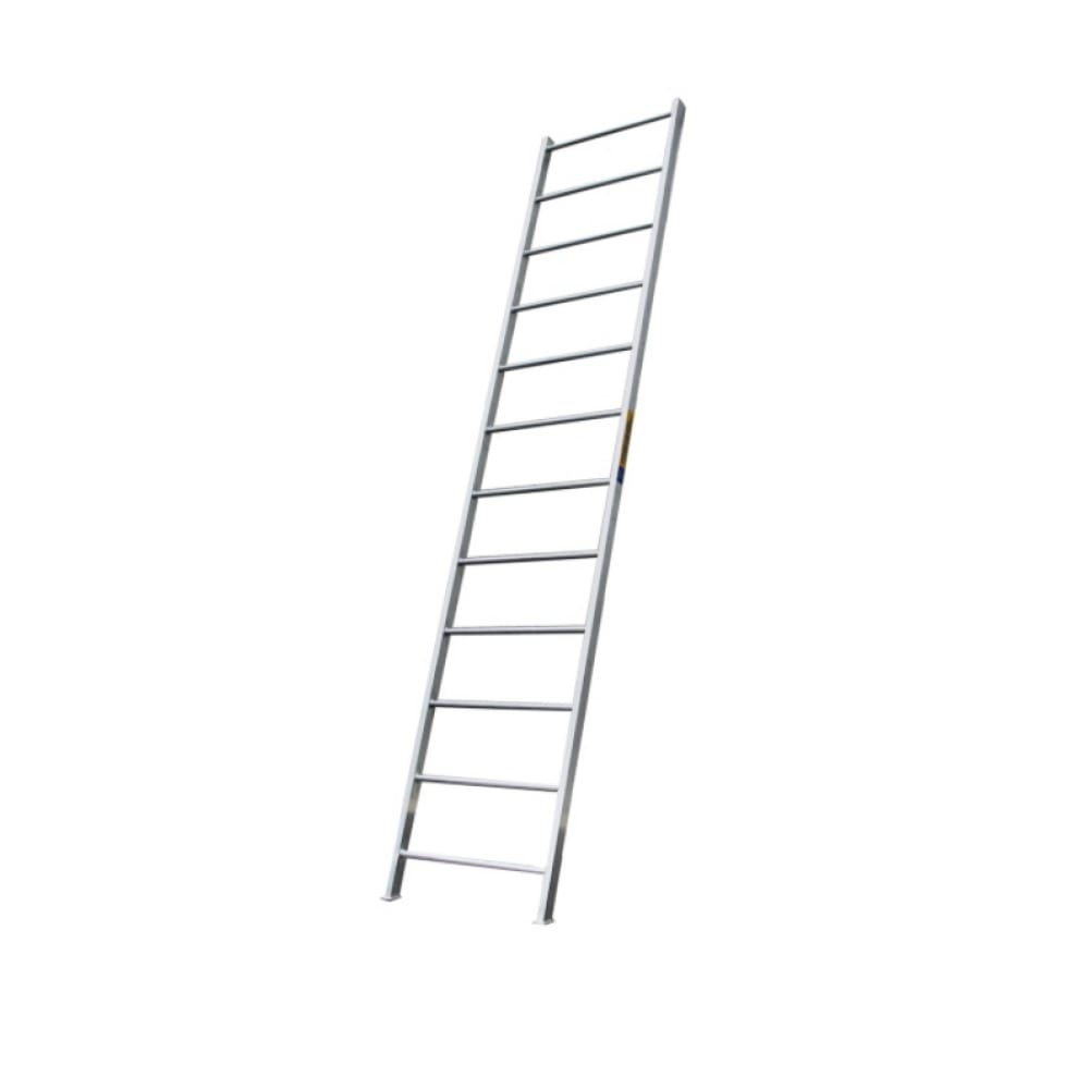 Приставная односекционная лестница MEGAL лестница приставная 1 секция 10 ступеней алюминий 2 79 м 150 кг alumet 5110