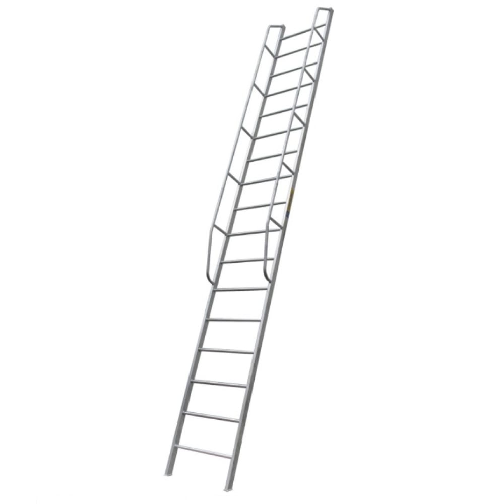 Приставная односекционная лестница MEGAL наружная лестница для пнп megal