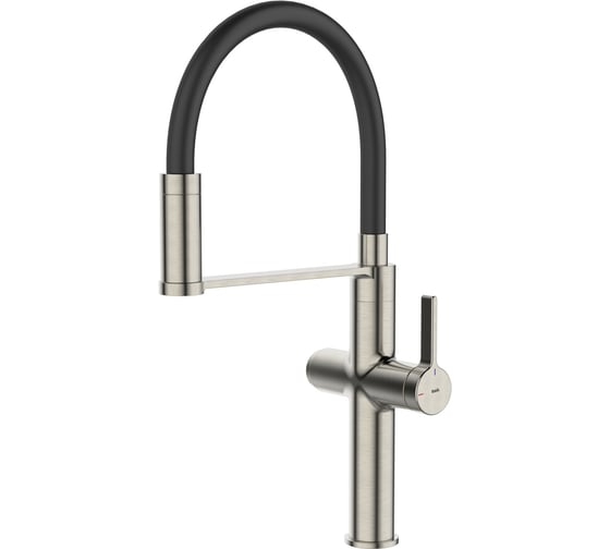 Изображение товара Смеситель для кухни с каналом для фильтрованной воды и гибким изливом IDDIS Ikon сатин IKNBNFFi05