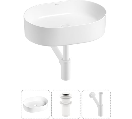 Изображение товара Набор Wellsee 3 в 1 Belle Spa накладная раковина 50x37 см 20212512R