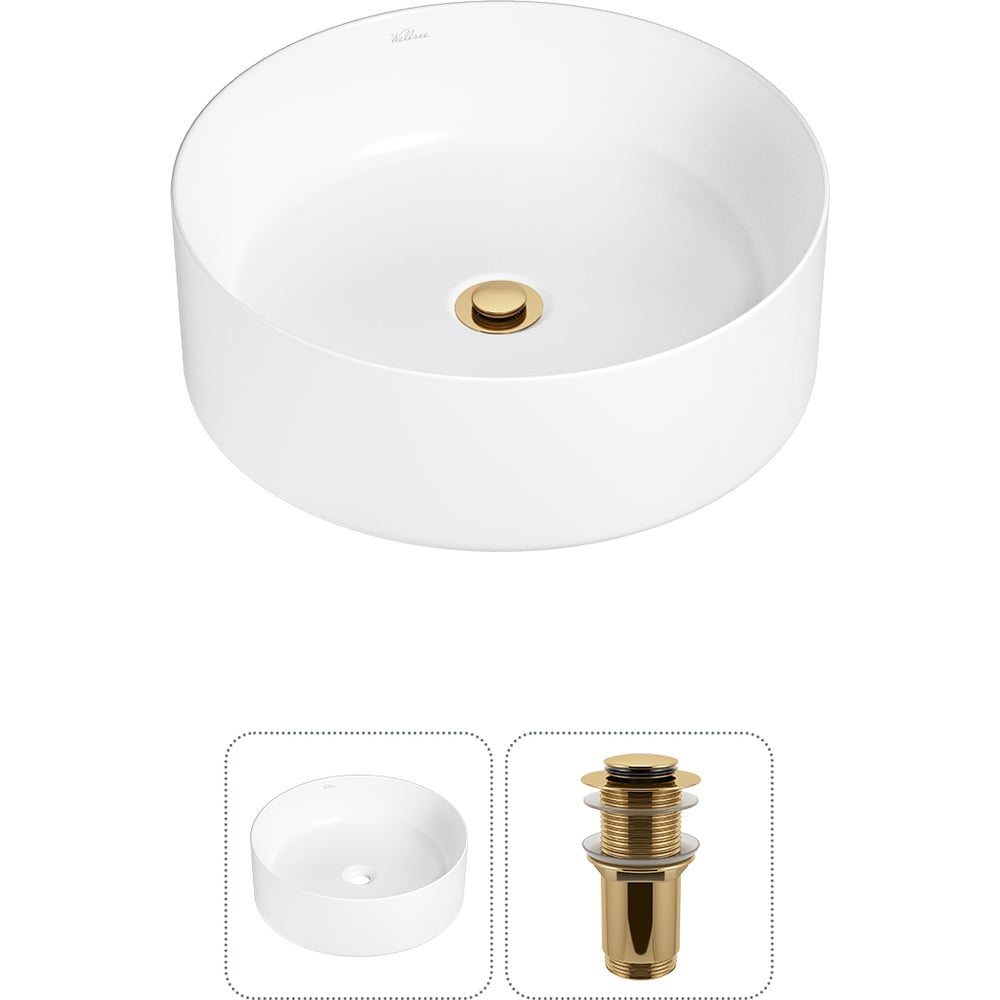 Изображение товара Набор Wellsee Belle Spa накладная раковина 38x38 см 20212143R