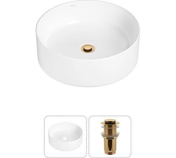 Изображение товара Набор Wellsee 2 в 1 Belle Spa накладная раковина 38x38 см 20212143R