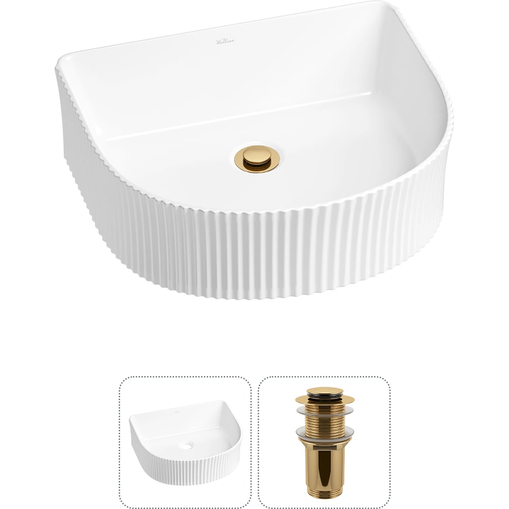 Изображение товара Набор раковин Wellsee 2 в 1 Festive Fox накладная и подвесная 45x40 см