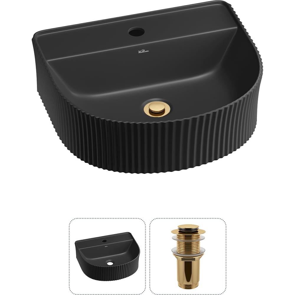 Изображение товара Набор Wellsee 2 в 1 Festive Fox накладная и подвесная раковина 45x40 см