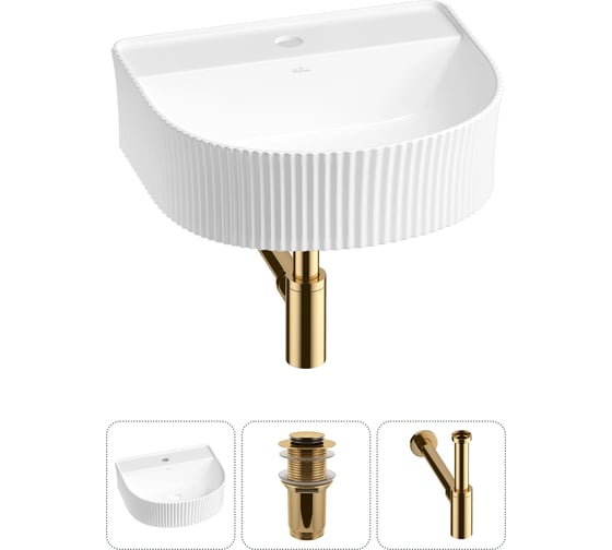 Изображение товара Набор Wellsee 3 в 1 Festive Fox накладная/подвесная раковина 45x40 см 20213440R