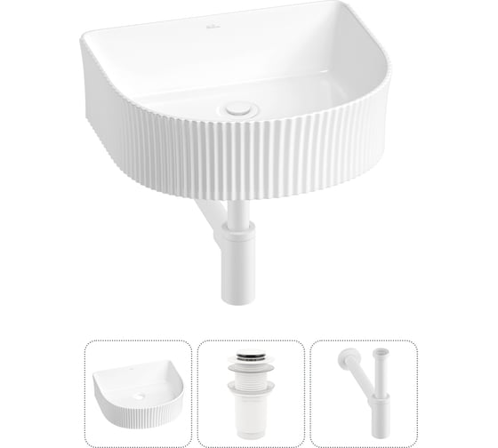 Изображение товара Набор Wellsee 3 в 1 Festive Fox накладная/подвесная раковина 45x40 см 20213409R