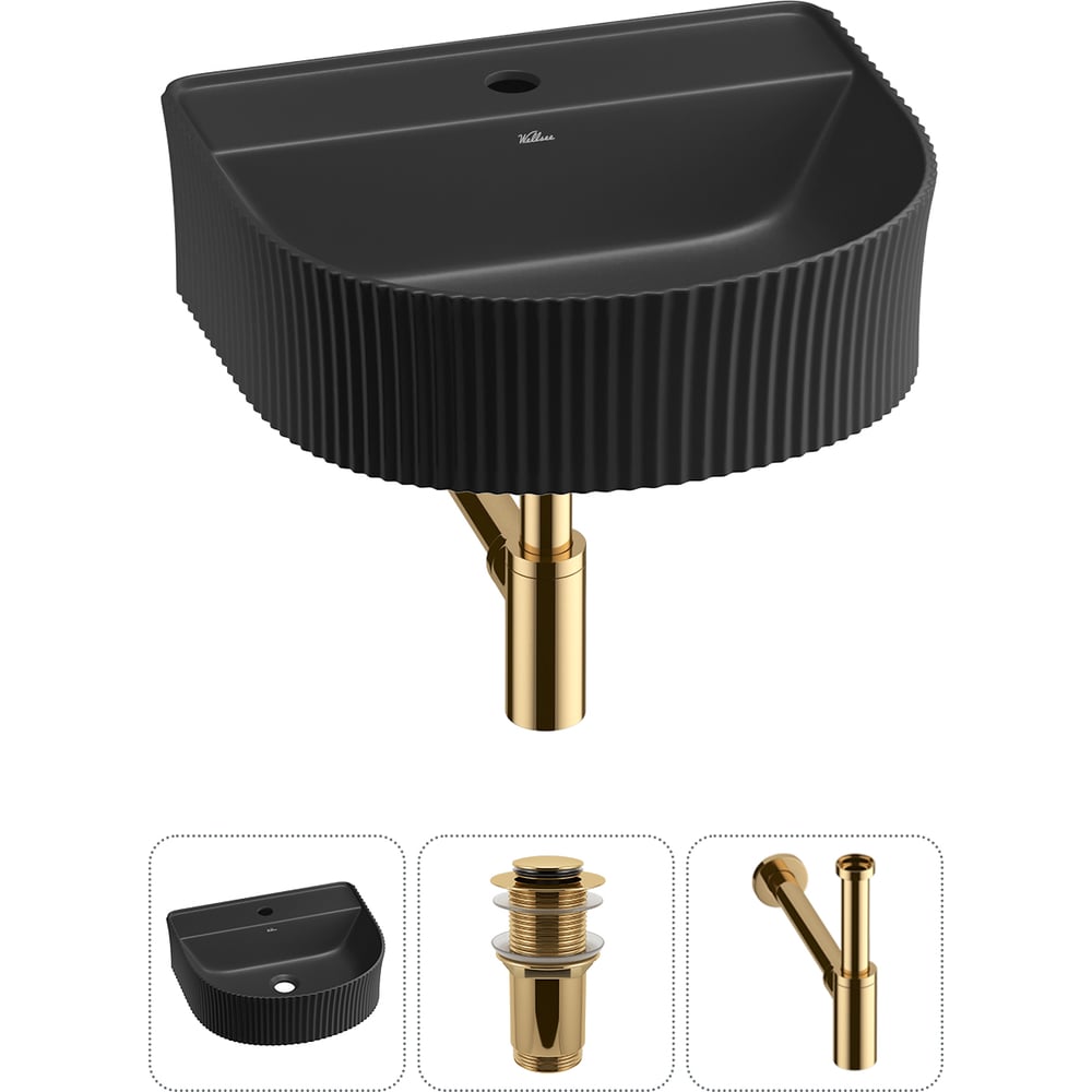 Изображение товара Набор раковина накладная Wellsee Festive Fox 45x40 см современный стиль