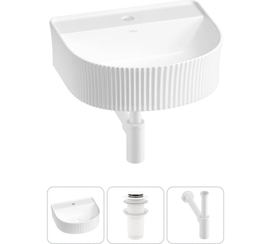 Изображение товара Набор Wellsee 3 в 1 Festive Fox накладная/подвесная раковина 45x40 см 20213441R