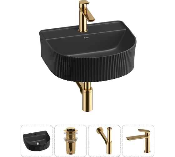 Изображение товара Набор Wellsee 4 в 1 Festive Fox накладная/подвесная раковина 45x40 см 20213686R