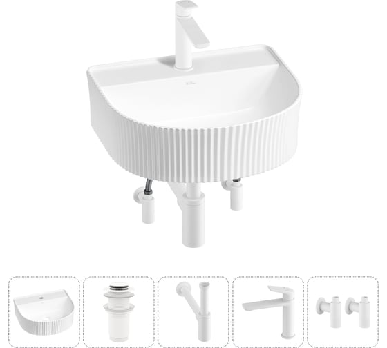 Изображение товара Набор Wellsee 5 в 1 Festive Fox накладная/подвесная раковина 40x35 см 20213433R