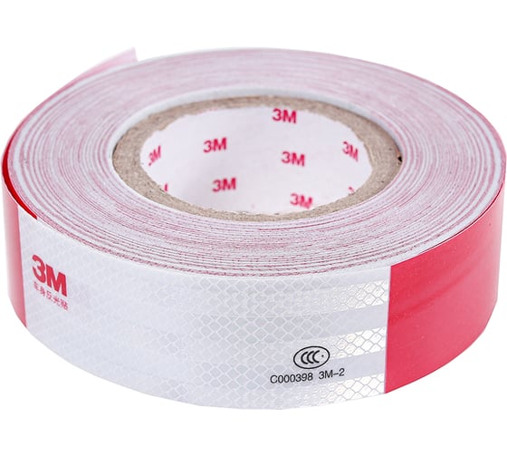 Изображение товара Лента светоотражающая Крал 3м 38м/5см (красно-белая) 4307