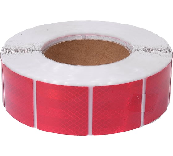 Изображение товара Лента светоотражающая Крал сегментированная для контурной маркировки 50мм х 50м, красная 6217