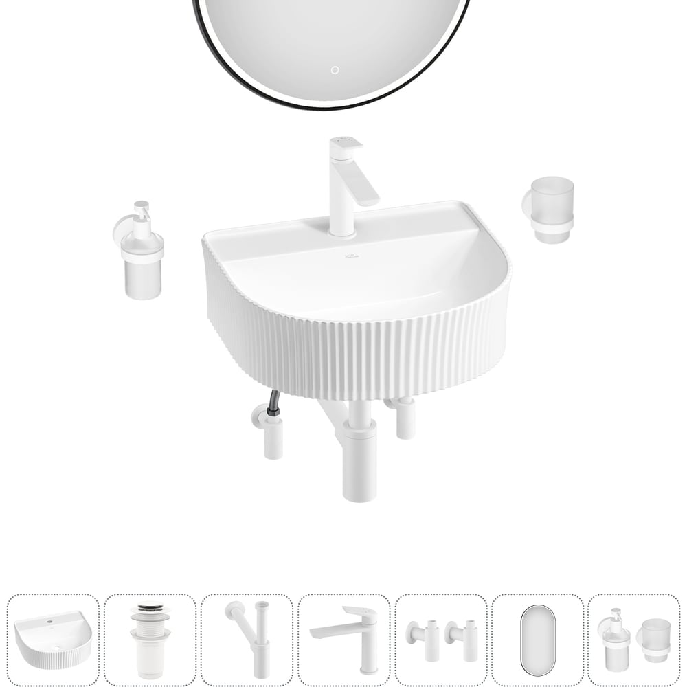 Изображение товара Набор Wellsee 7 в 1 Festive Fox накладная раковина 45x40 см