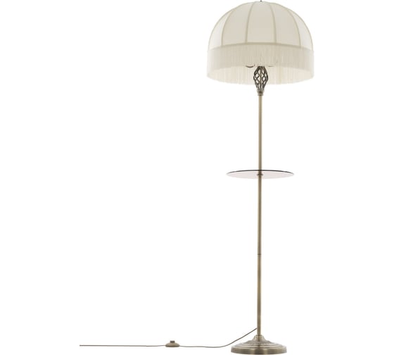 Изображение товара Торшер Citilux Базель бронза, со столиком и бежевым абажуром CL407931T