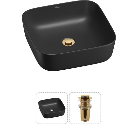 Изображение товара Набор Wellsee 2 в 1 Preen накладная раковина 39x39 см 20214193R