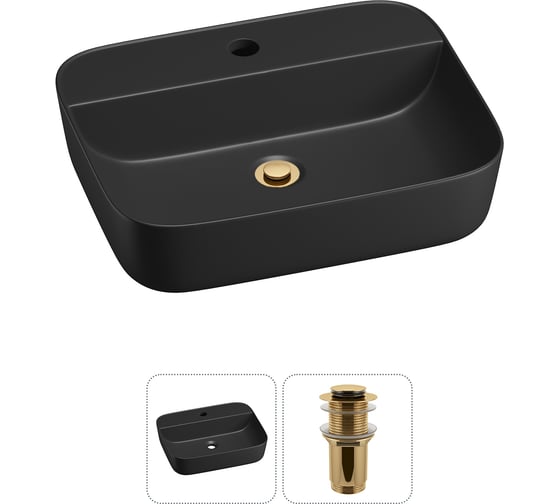 Изображение товара Набор Wellsee 2 в 1 Preen накладная раковина 50x40 см 20214333R