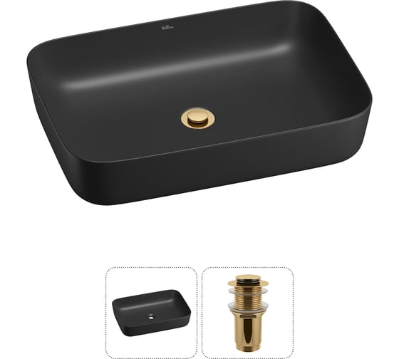 Изображение товара Набор Wellsee 2 в 1 Preen накладная раковина 60x42 см 20214277R