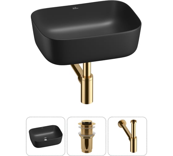 Изображение товара Набор Wellsee 3 в 1 Preen накладная раковина 40x30 см 20214224R