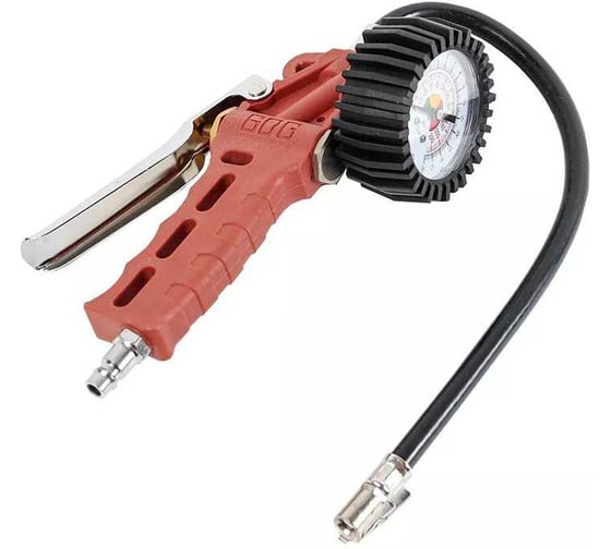 Изображение товара Пистолет для накачки шин Крал с манометром 16 атм (со шлангом) 5288