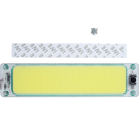 Изображение товара Подсветка салона с выключателем Крал 12 V Белая 25 см Плафон желтый (10 шт.) 5604