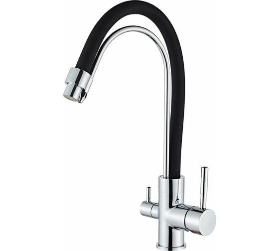 Изображение товара Смеситель для кухни Diadonna с гибким изливом и с выходом для питьевой воды D49-19016