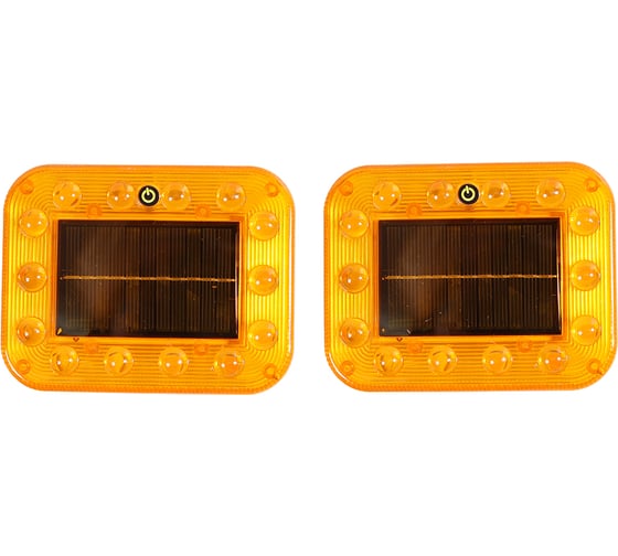 Изображение товара Маяк Крал на солнечной батарее мигалка желтый 118x54x114мм на магните 6873