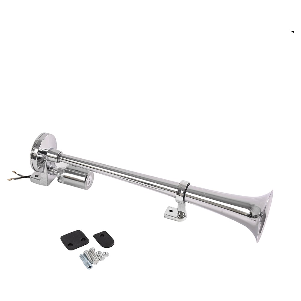 Изображение товара Автомобильный однорожковый сигнал Крал 1x12/24V хром 450мм профессиональный