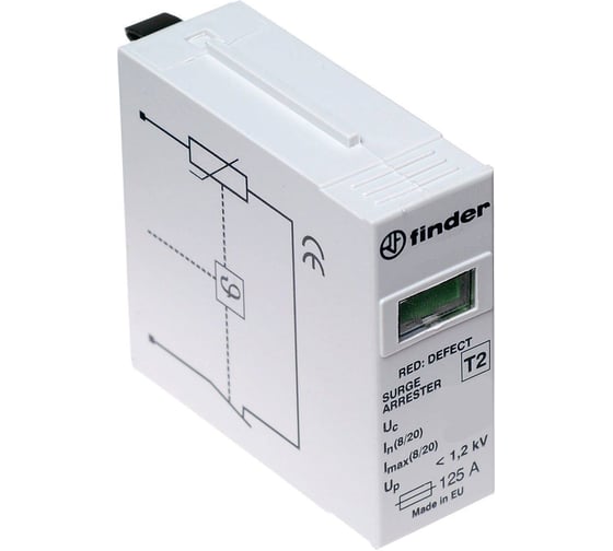 Изображение товара Сменный модуль Finder для устройств защиты от импульсных напряжений, варистор, 375в Dc, 7P2093750020