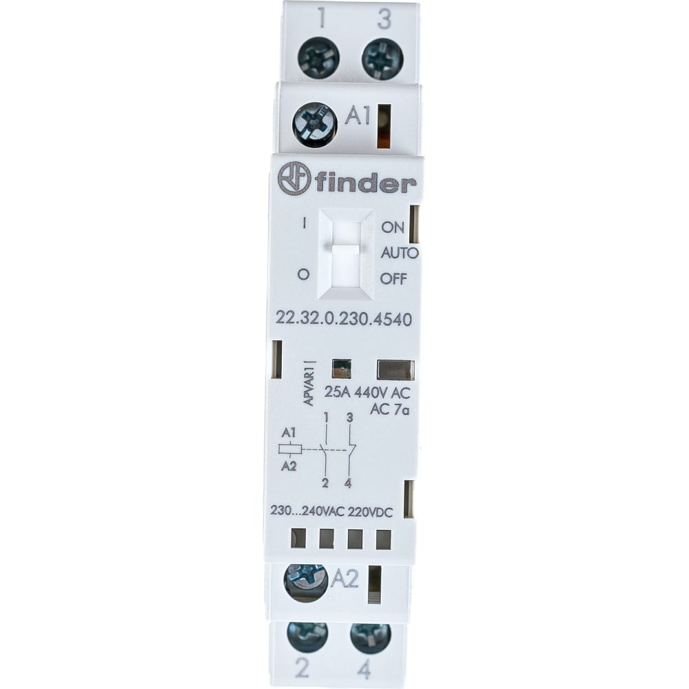 Модульный контактор Finder горшок для ов пластик 2 л 17х14 8х17 3 см серый радиан элеганс 10051244