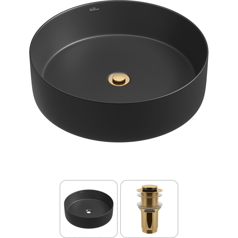 Изображение товара Акционный набор Wellsee 2 в Coax накладная раковина 30x30 см 20213961R