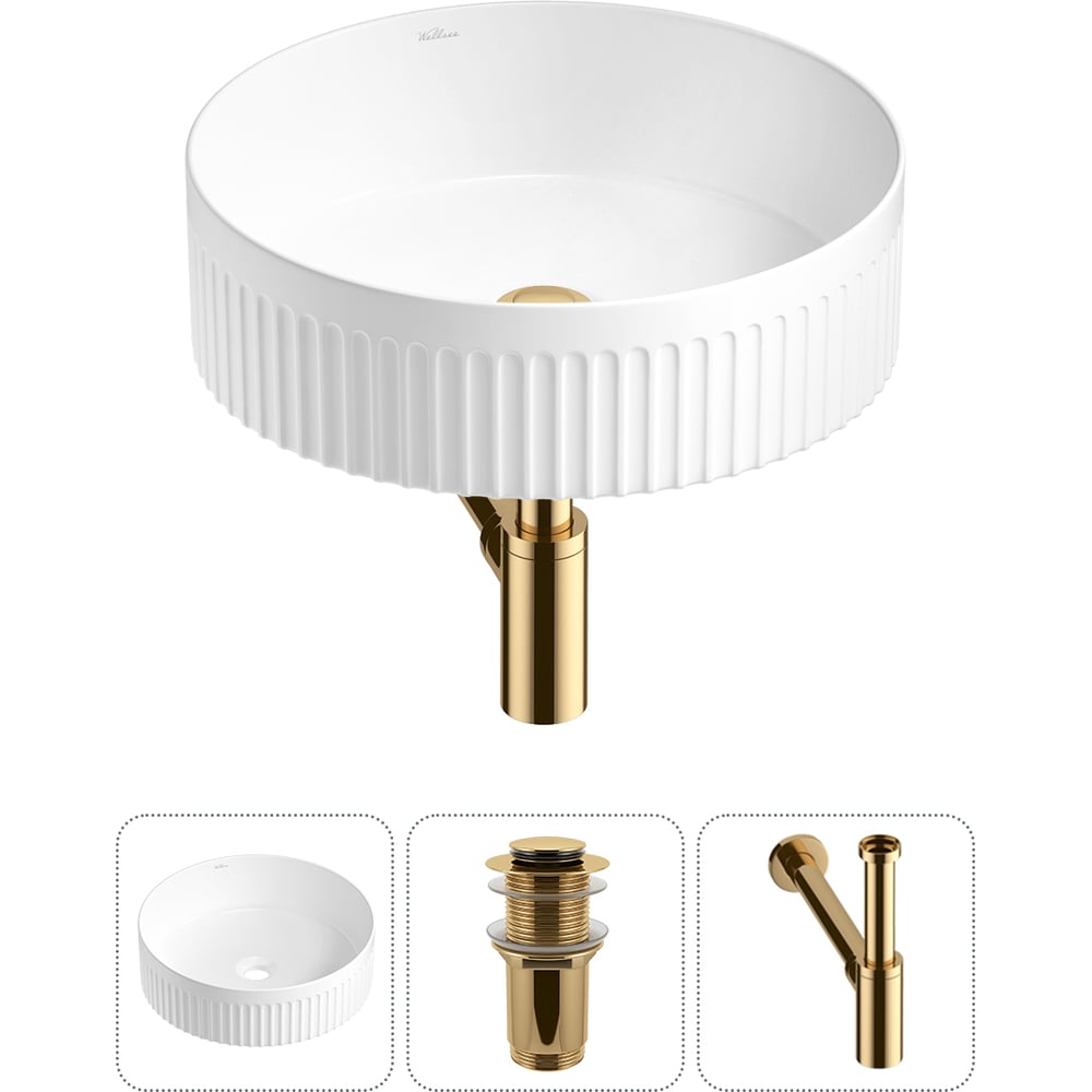 Изображение товара Акционная накладная раковина Wellsee Festive Fox 2.0 36x36 см с водоотталкивающим покрытием