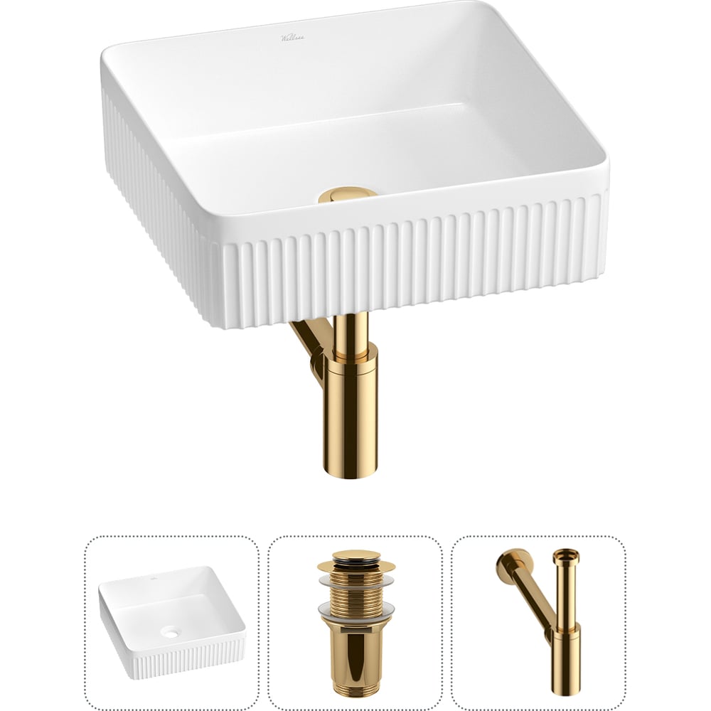 Изображение товара Акционный набор Wellsee 3 в Festive Fox 2.0 накладная раковина 40x40 см 20213504R