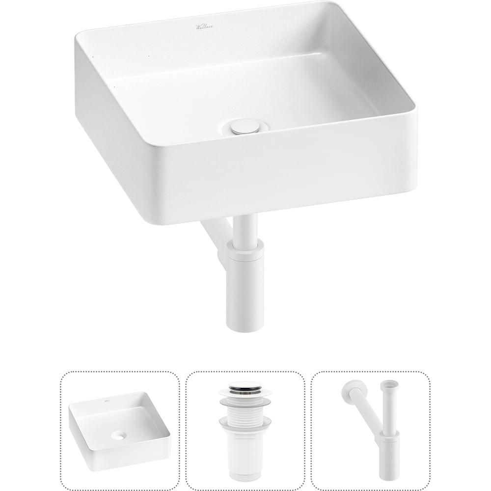 Изображение товара Акционный набор Wellsee 3 в FreeDom 2.0 накладная раковина 36x36 см 20214366R