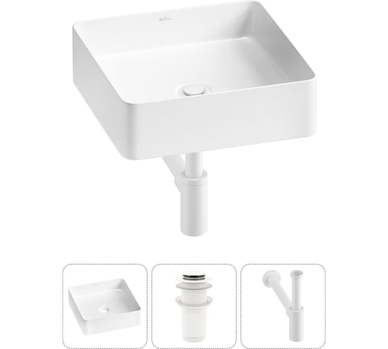 Изображение товара Акционный набор Wellsee 3 в FreeDom 2.0 накладная раковина 36x36 см 20214366R