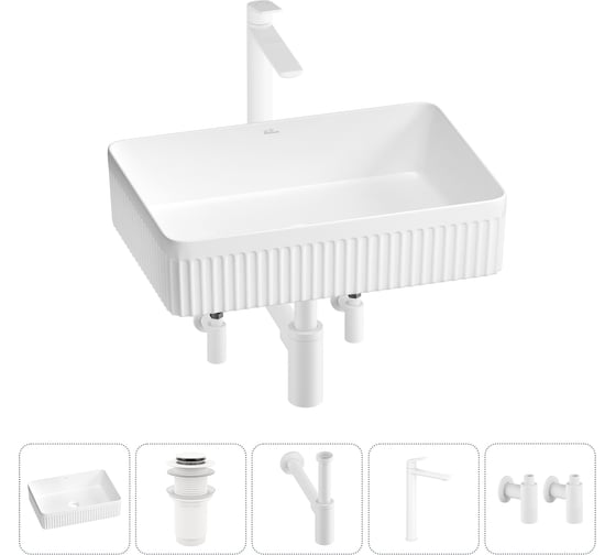 Изображение товара Акционный набор Wellsee 5 в Festive Fox 2.0 накладная раковина 50x35 см 20213529R